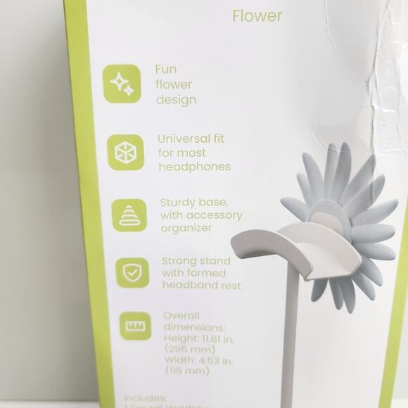 Flower Daisy Petals Headphone Stand Perfect for Home, Office or Dorm Room NEW - Picture 3 of 5